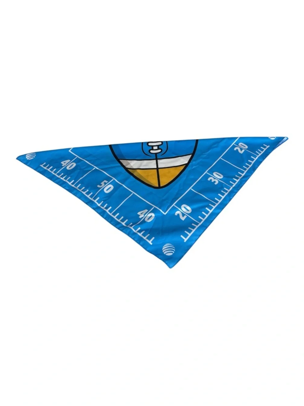 Football-Themed Blue Bandana Scarf